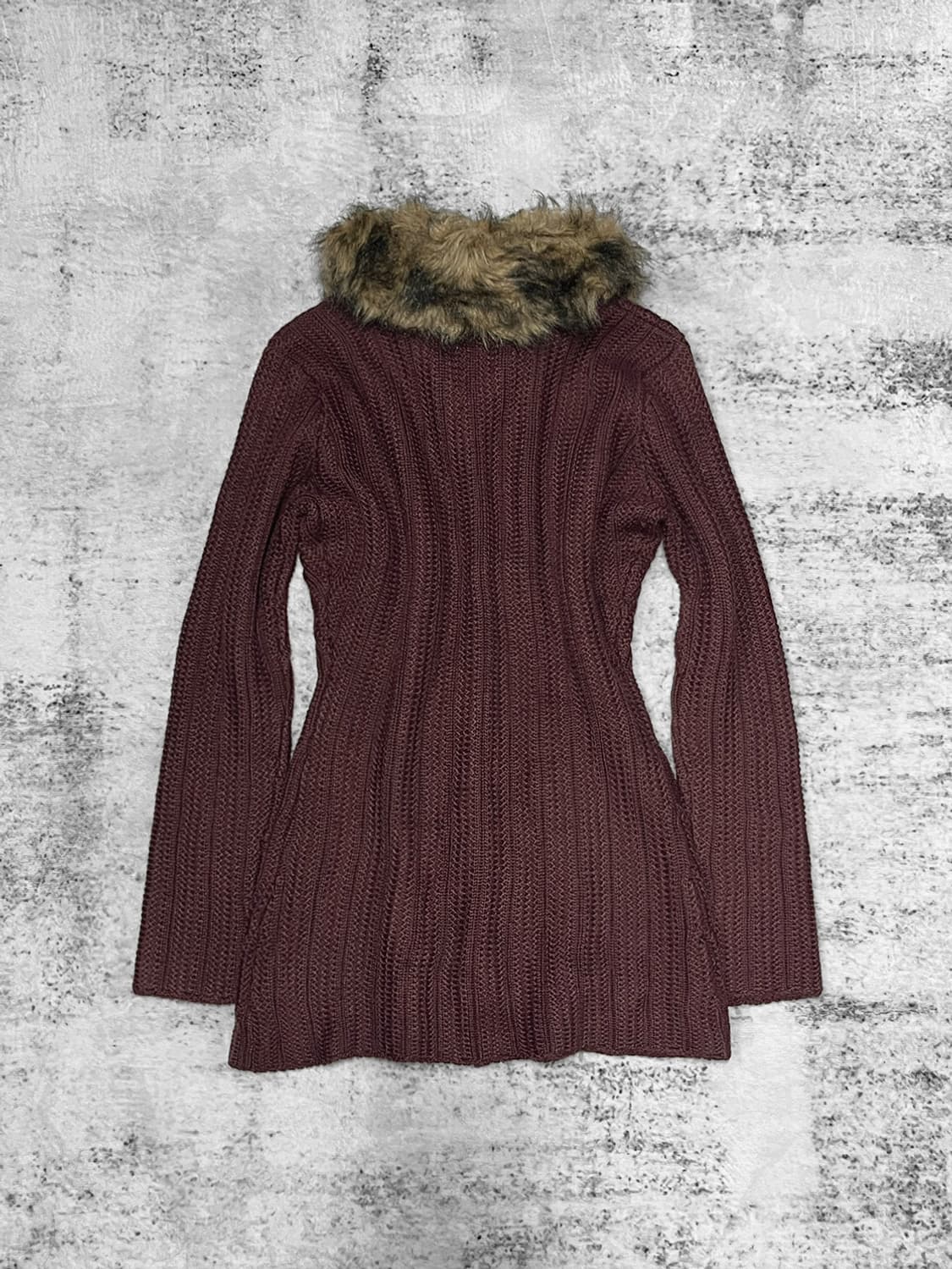 00s punk fur cardigan  상품이미지5