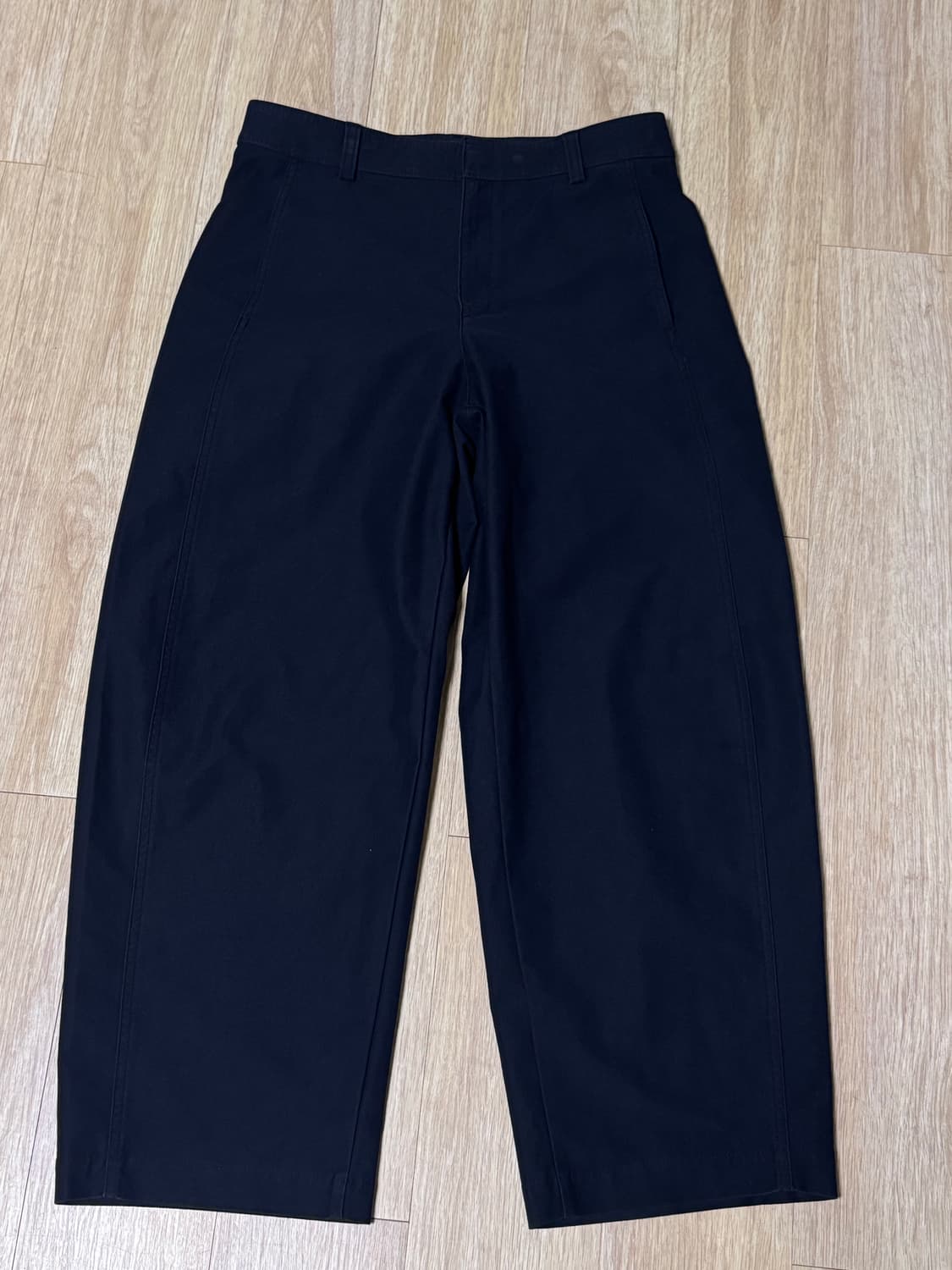 유니클로 저지배럴레그 팬츠 네이비 xl 상품이미지2