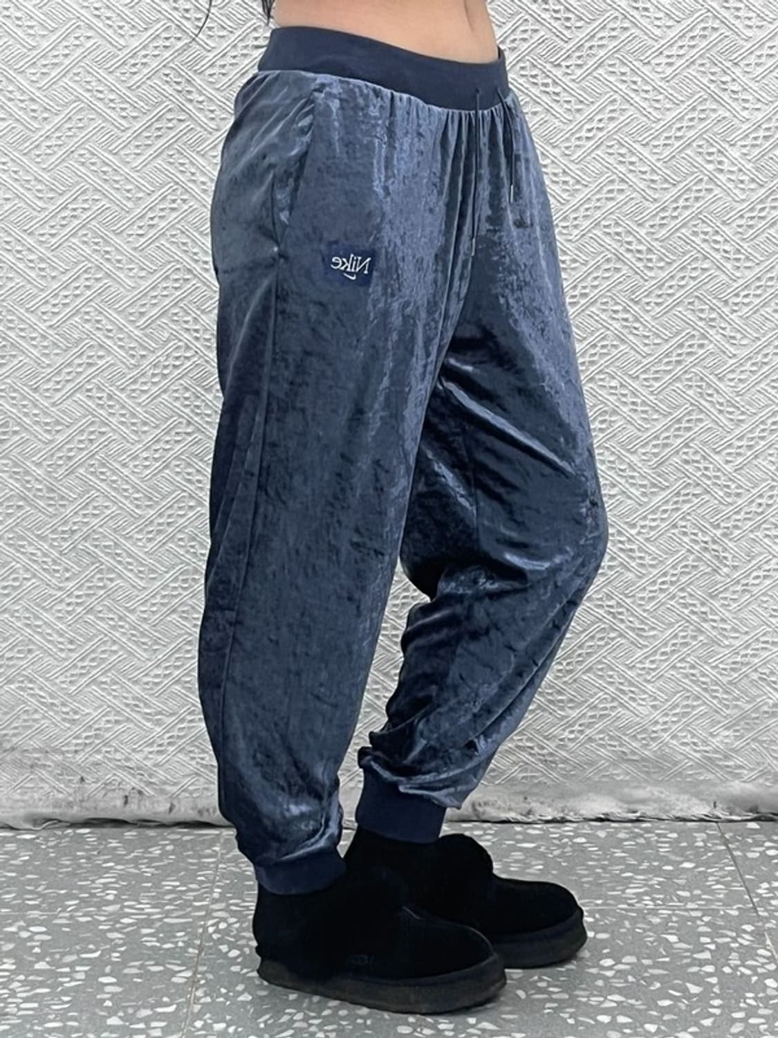 나이키 자수로고 Y2K 00's 벨벳 조거 츄리닝바지 M C08391 상품이미지1