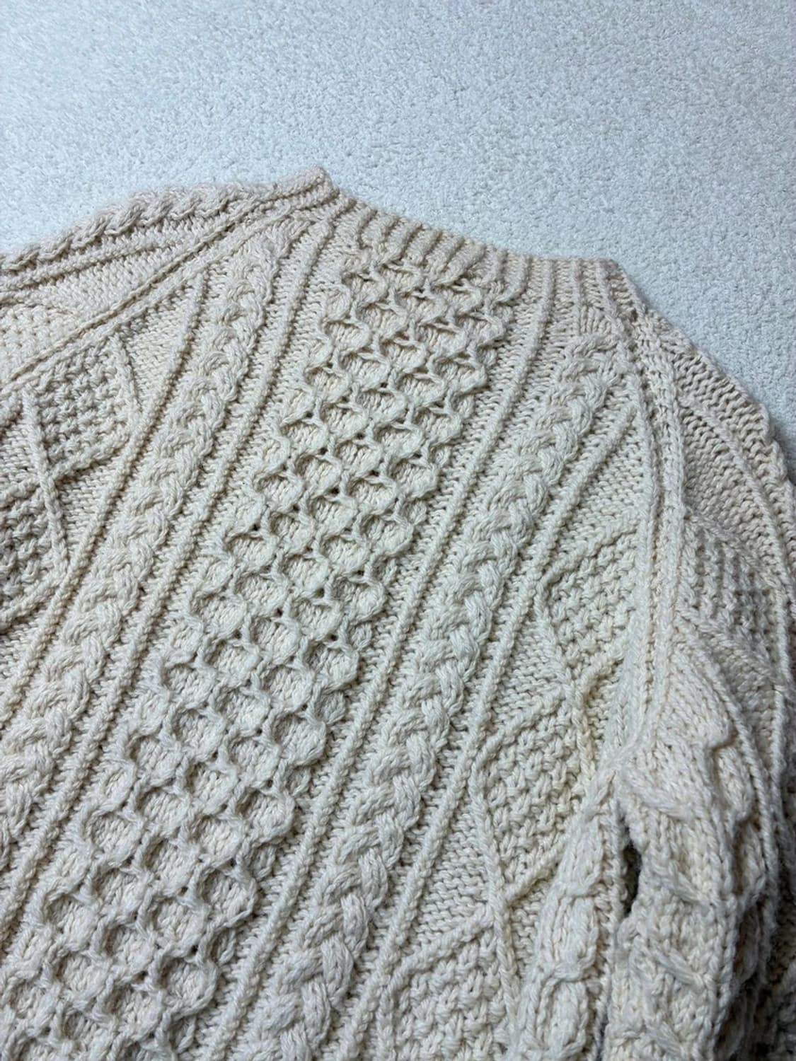 스콜레 00's 재팬 헤비 울 3D 케이블 니트 PN6461 상품이미지4