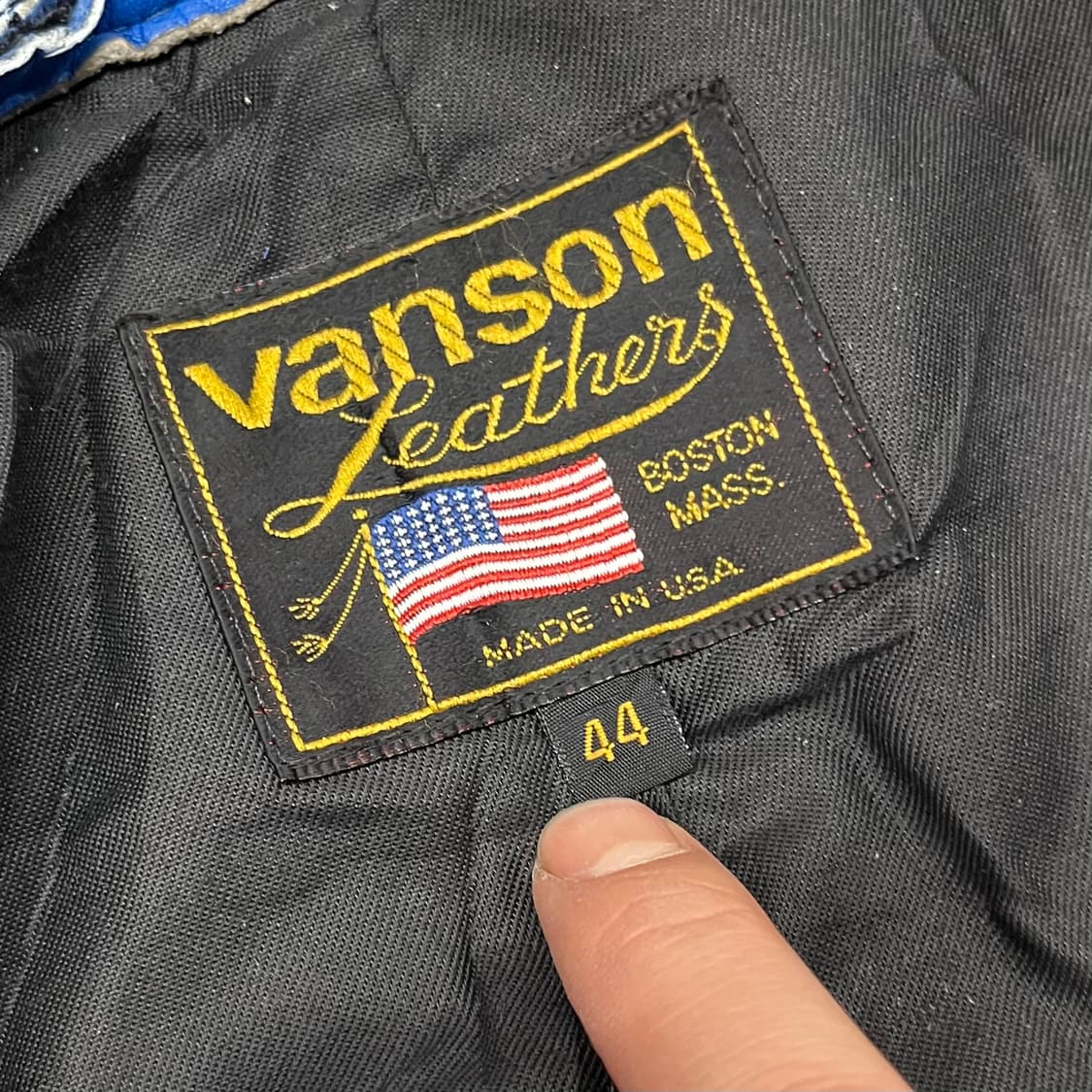 90s Vanson 가죽 레이싱 자켓 (105) 상품이미지7