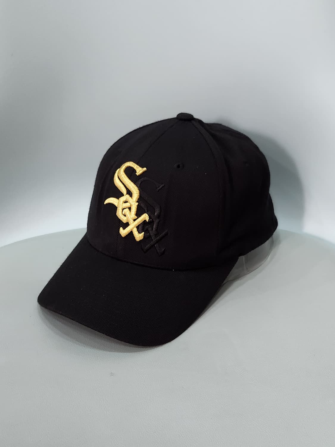 MLB 시카고 화이트삭스 볼캡 블랙/골드 자수 S-M 상품이미지1