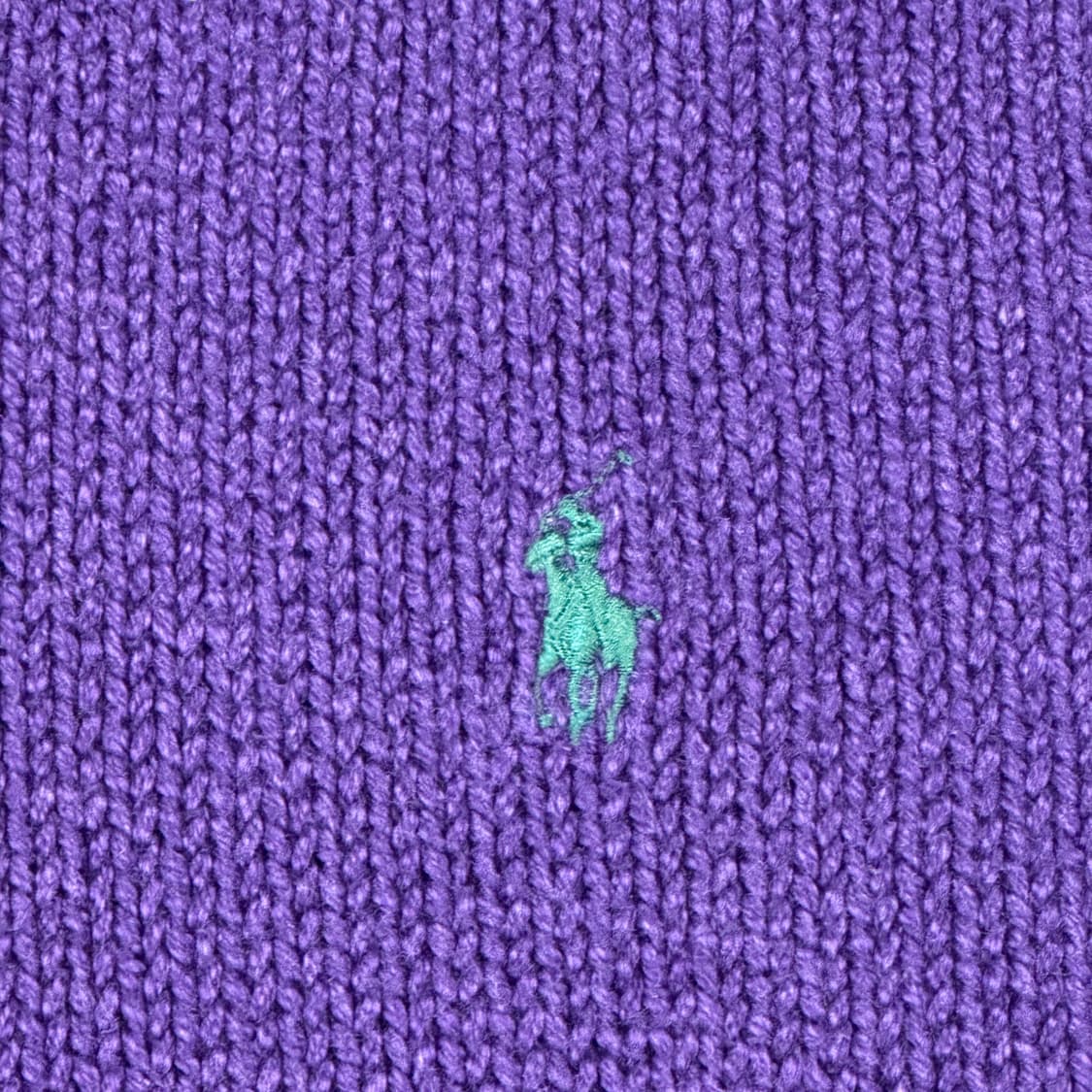 L) 폴로 랄프로렌 헤비코튼 반집업 니트 보라색/퍼플 상품이미지4