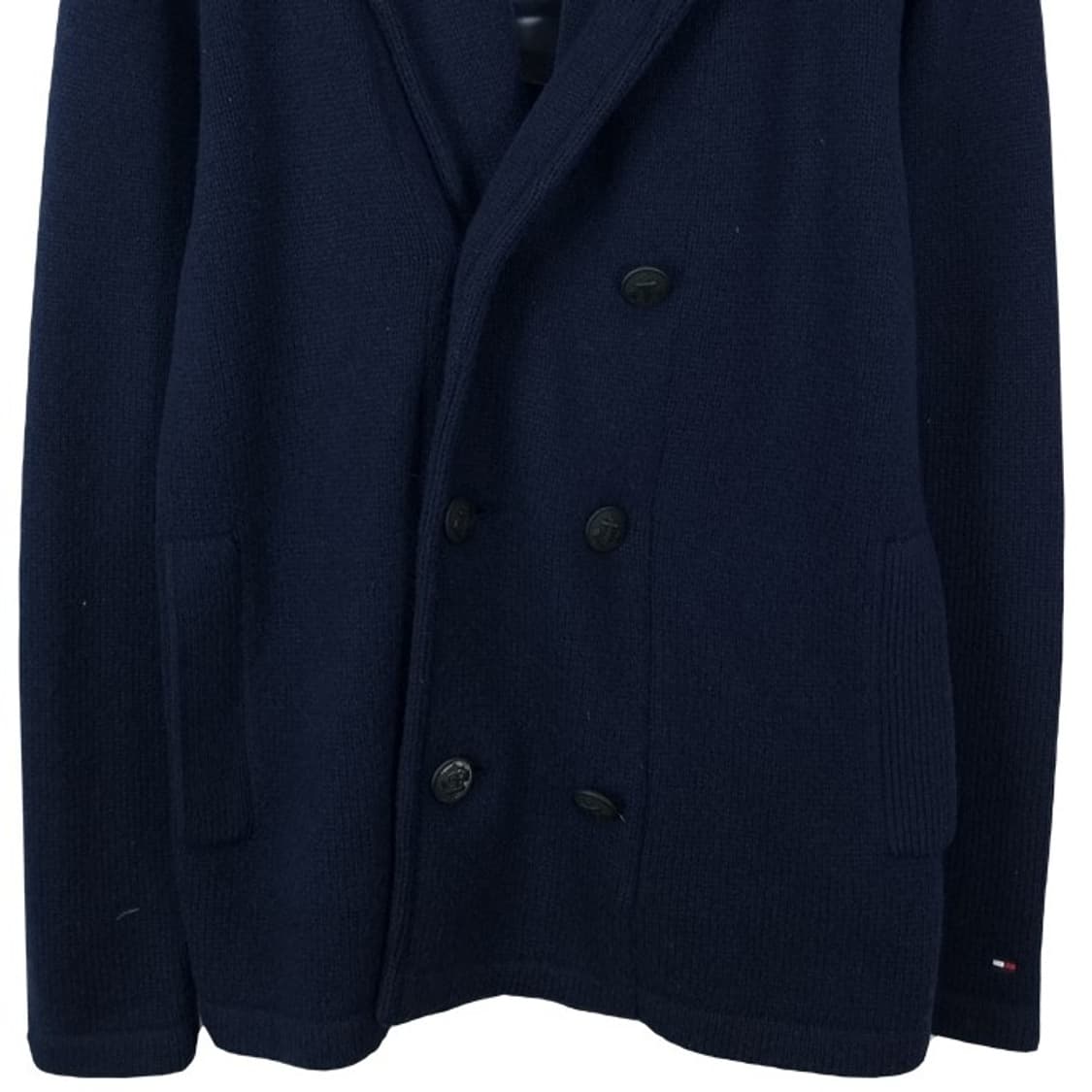 [타미힐피거] 피코트 디테일 니트 가디건 네이비 M18804 상품이미지5