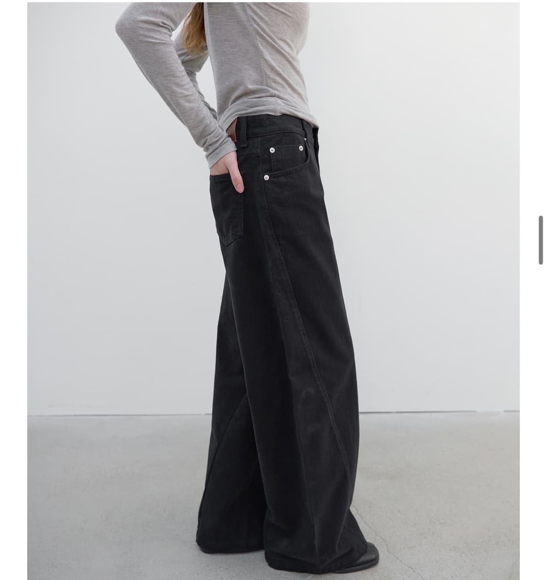 택o 새상품) 코어드 피치 배럴 진 블랙 무료배송 상품이미지3