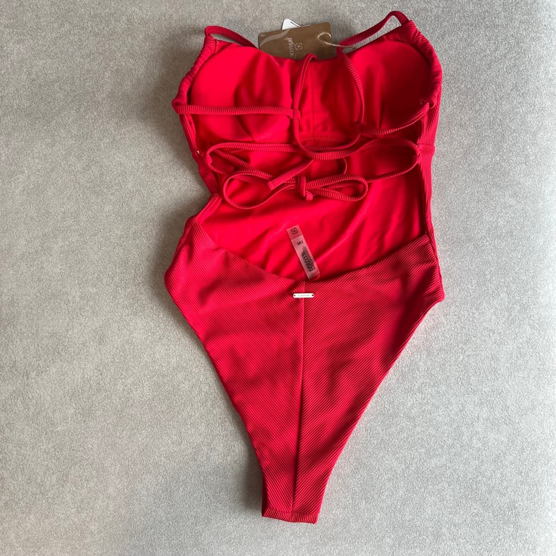 berlook 하이레그 레드 수영복 모노키니 상품이미지8