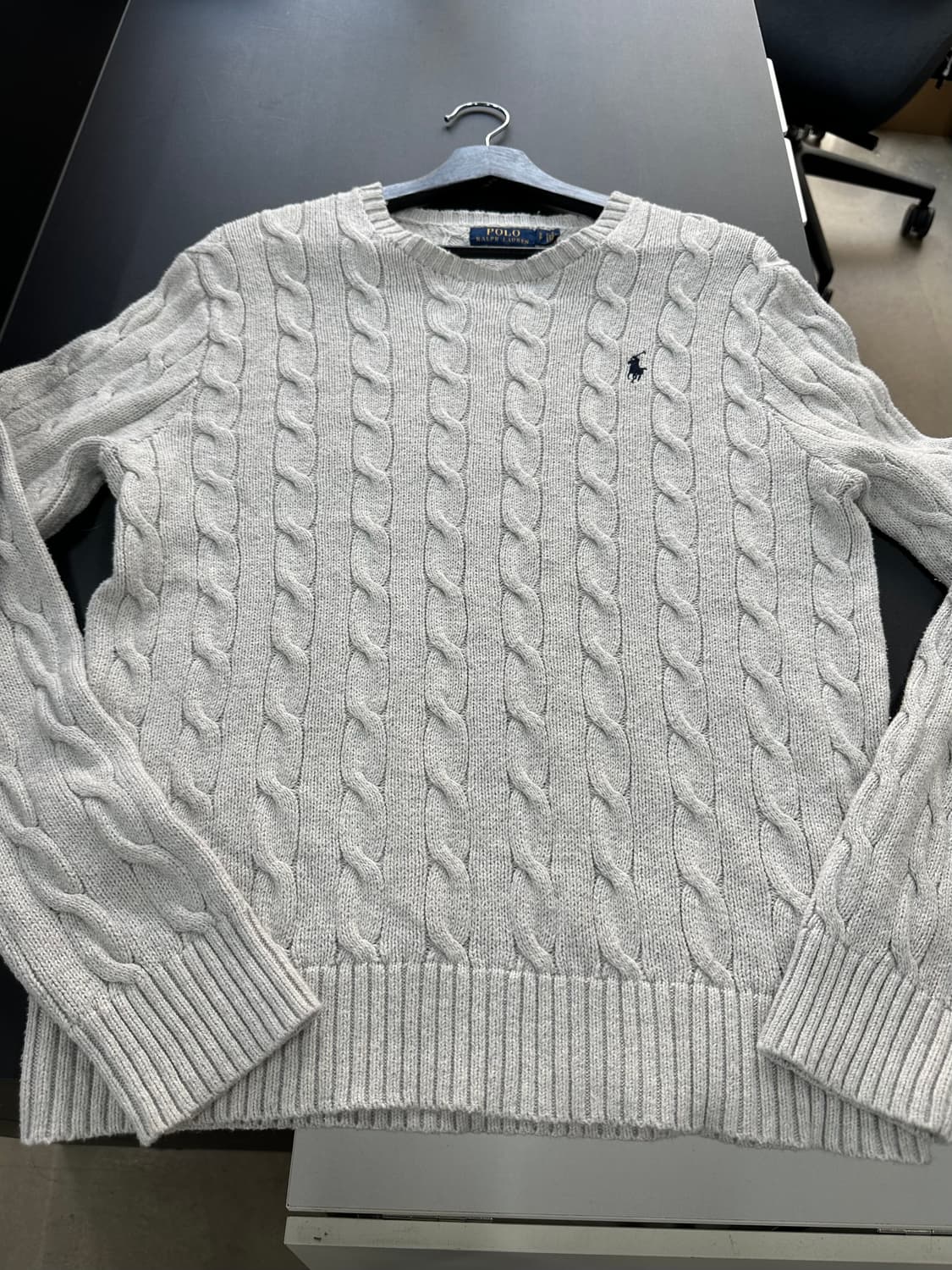 폴로랄프로렌 케이블니트 그레이 상품이미지4