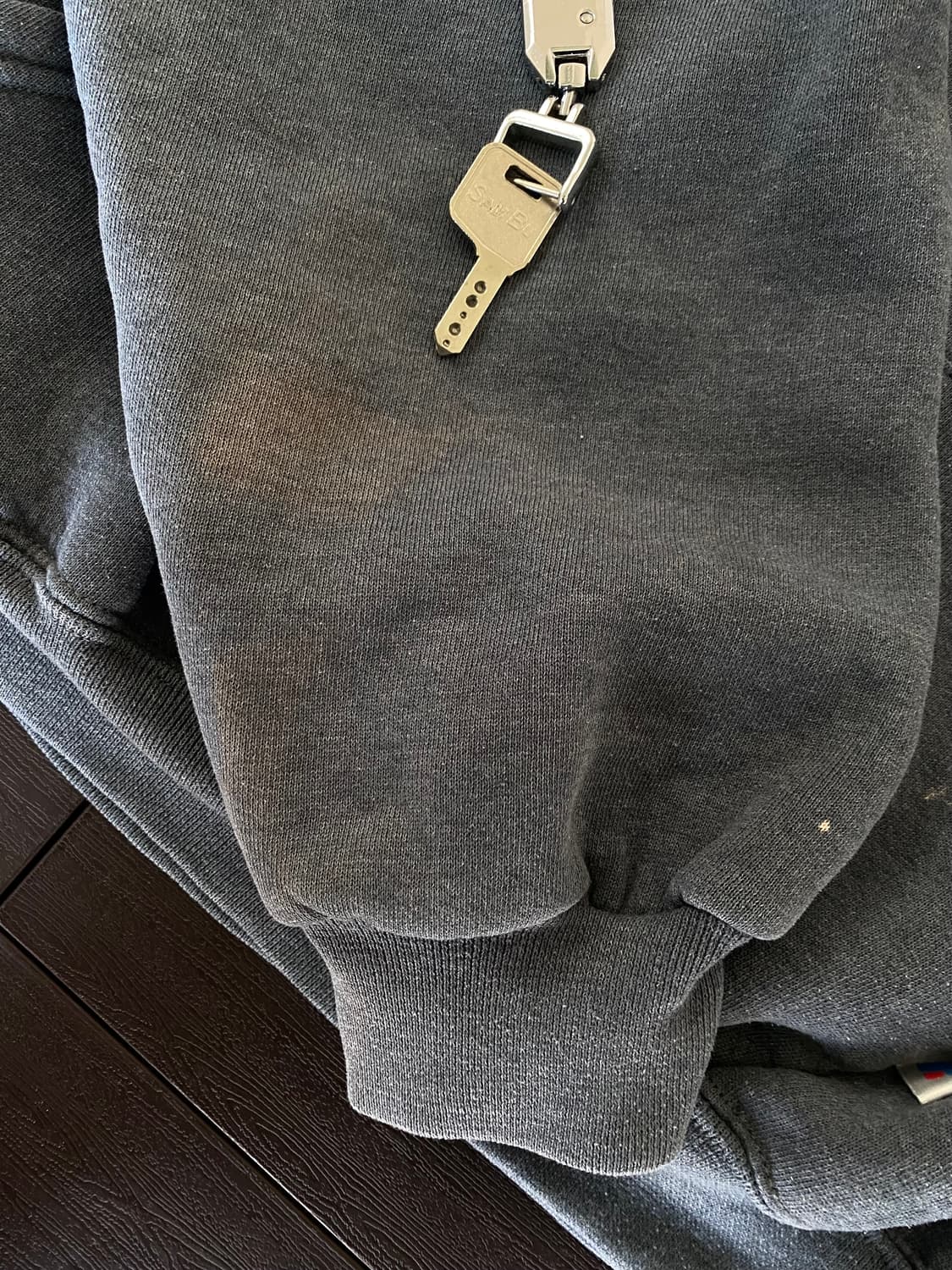 (XXL) 00s 빈티지 러셀 후드 다크그레이 상품이미지8