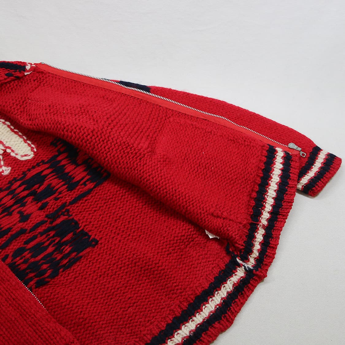 (착용컷) merry garden 헤비울 니트 집업 (남성용 105) 상품이미지8