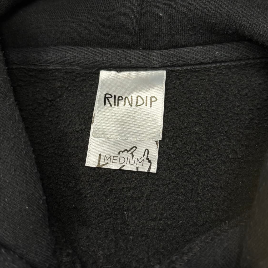 [M] 립앤딥 블랙 후드티 상품이미지5