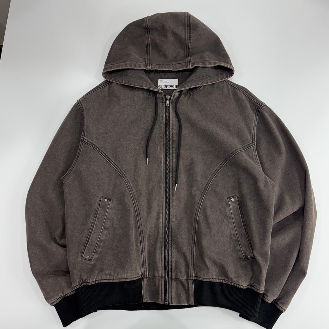 Supersub 슈퍼서브 차콜 후드집업 상품이미지3