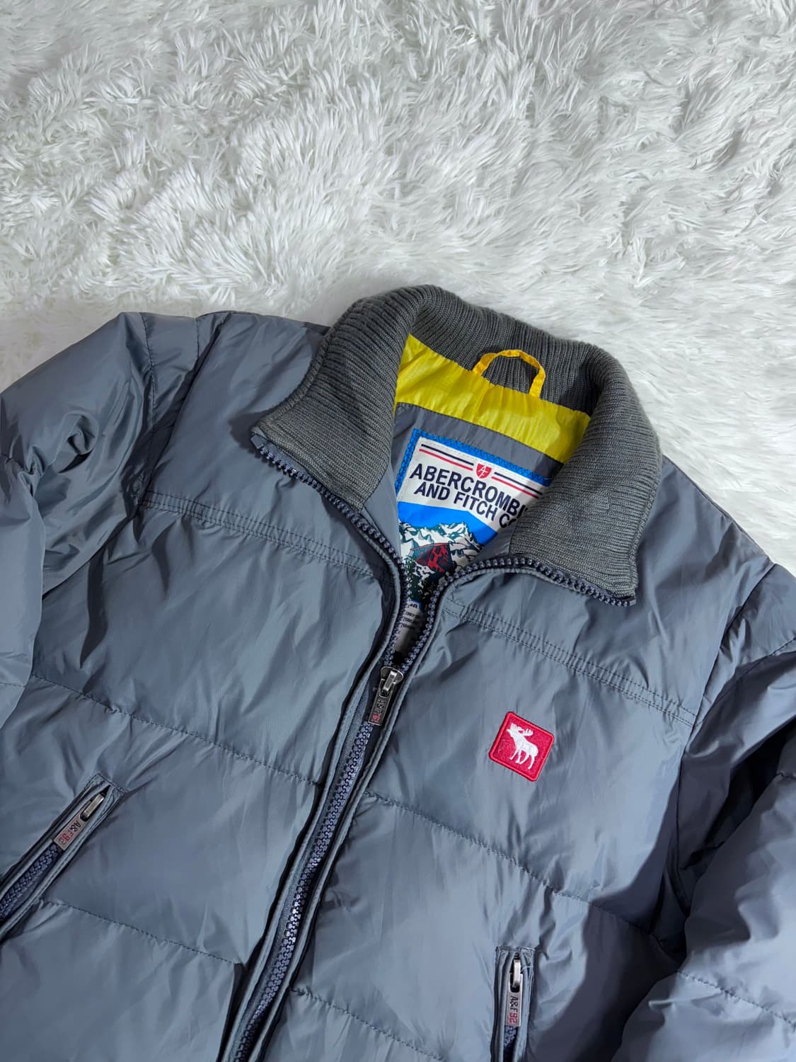 아배크롬비 그레이 패치로고 다운 패딩  상품이미지4