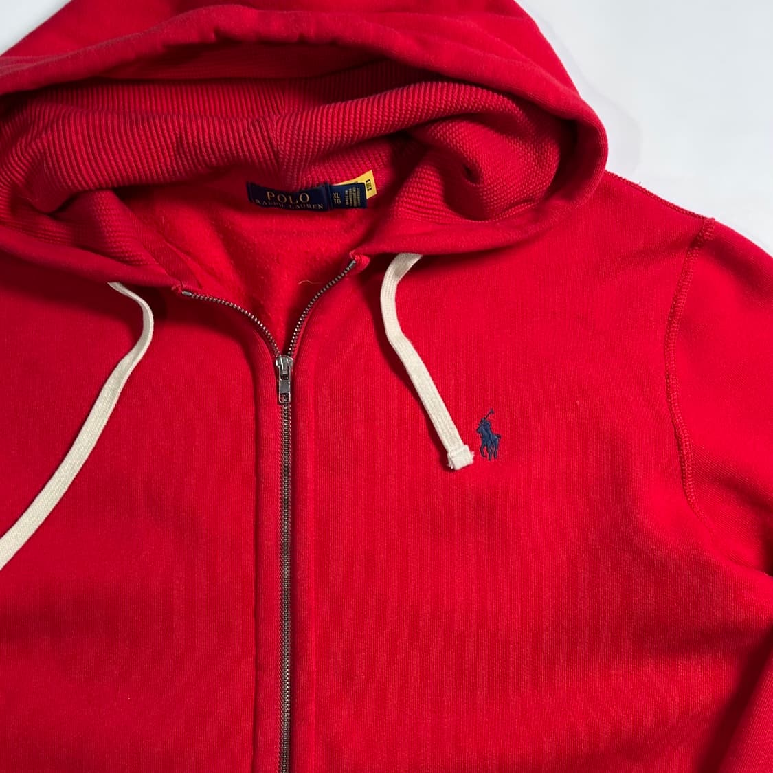 폴로 랄프로렌 레드 후드집업 상품이미지3