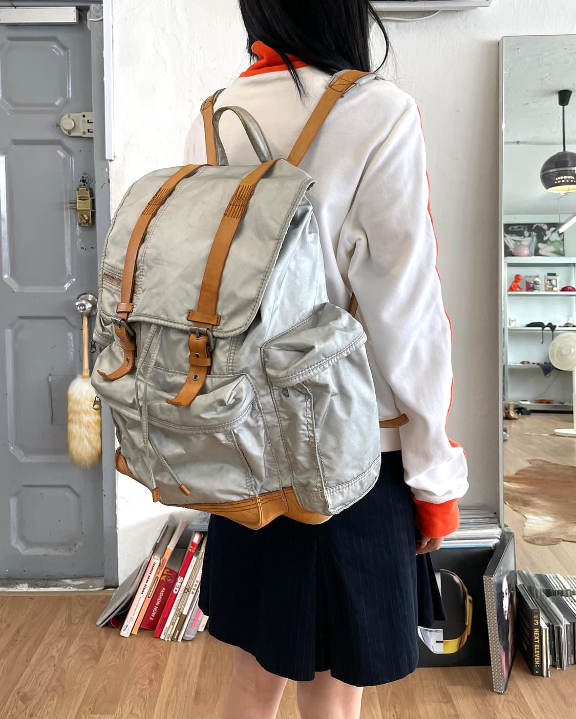 디젤 레더 스트랩 백팩 상품이미지2
