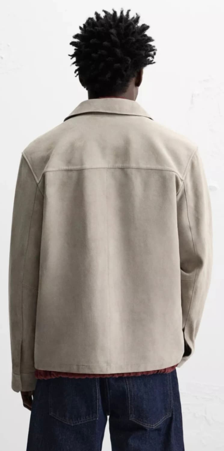 자라 레더 컬렉션 스웨이드 포켓 리얼레더 자켓 상품이미지3