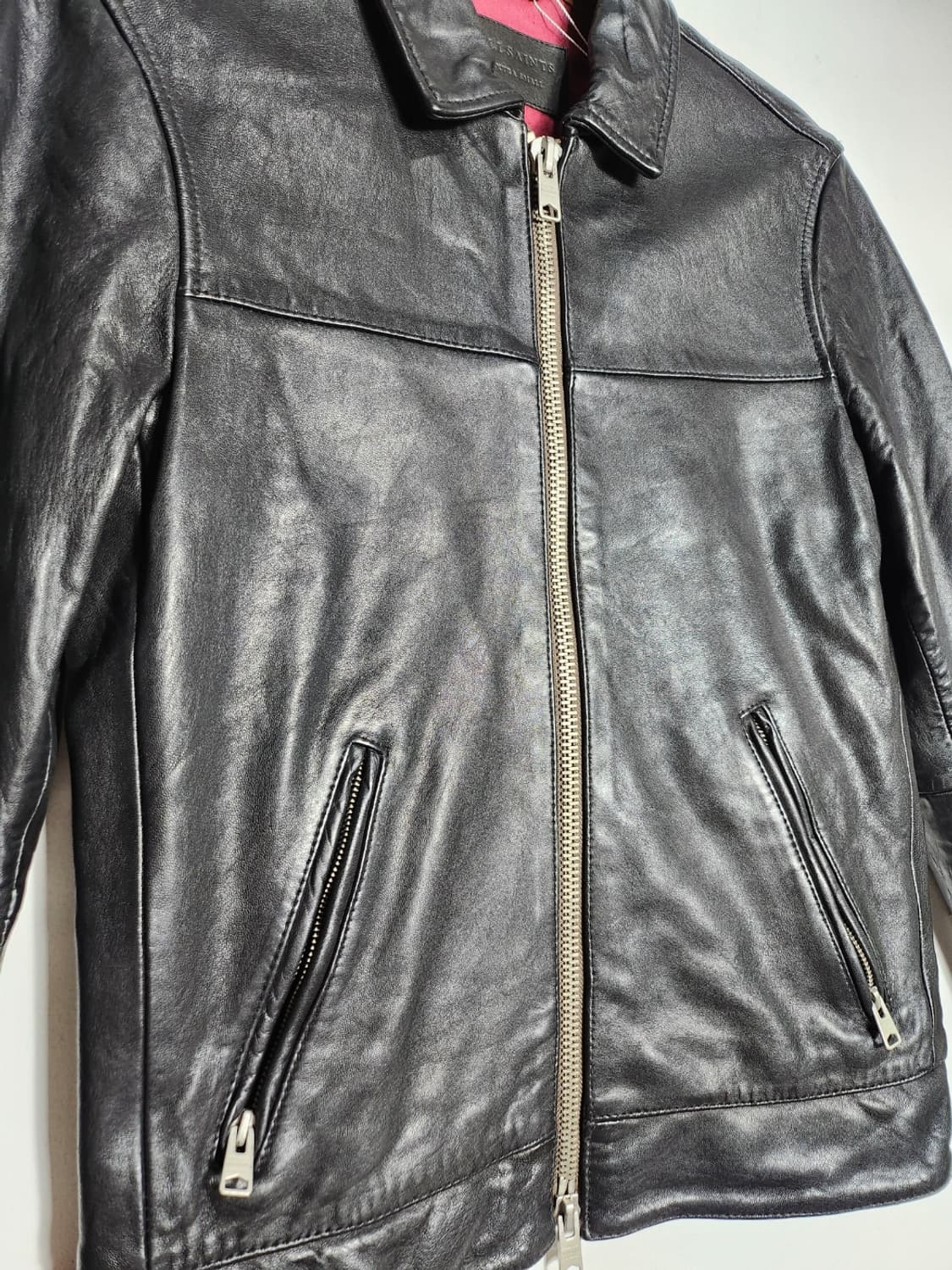 올쎄인츠 램스킨 레더 자켓 상품이미지2