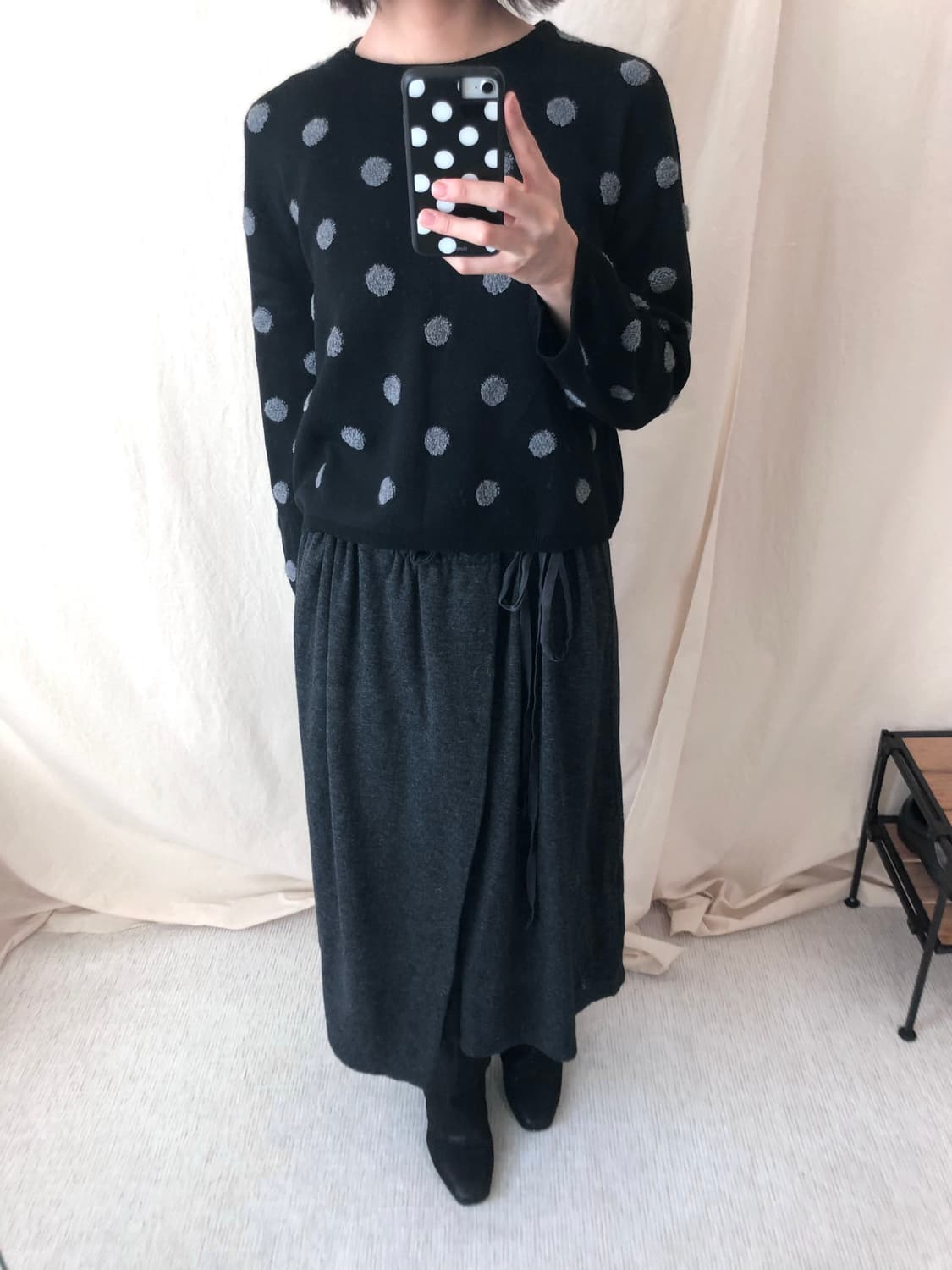 Plantation Wool• Cashmere Wrap Skirt 상품이미지8