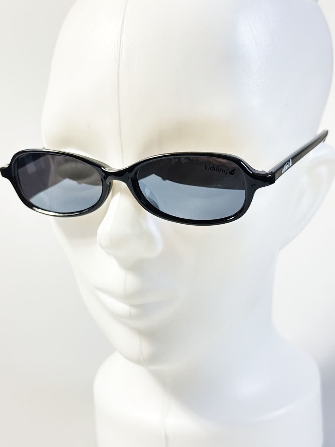 90s KIDDING 블랙 뿔테 스퀘어 빈티지 선글라스 상품이미지8