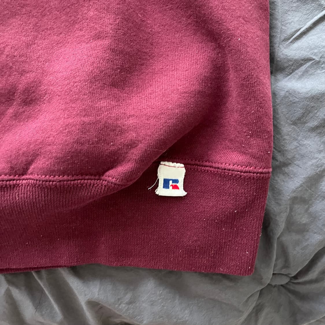 M러셀 애슬레틱 스웻셔츠 버건디 빈티지 상품이미지4