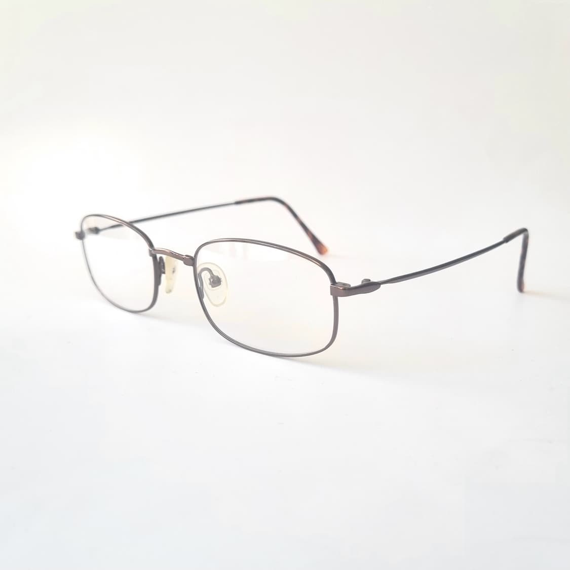 [ 데드스탁 ] 브라운 라운드사각 레트로 안경테  405 상품이미지3