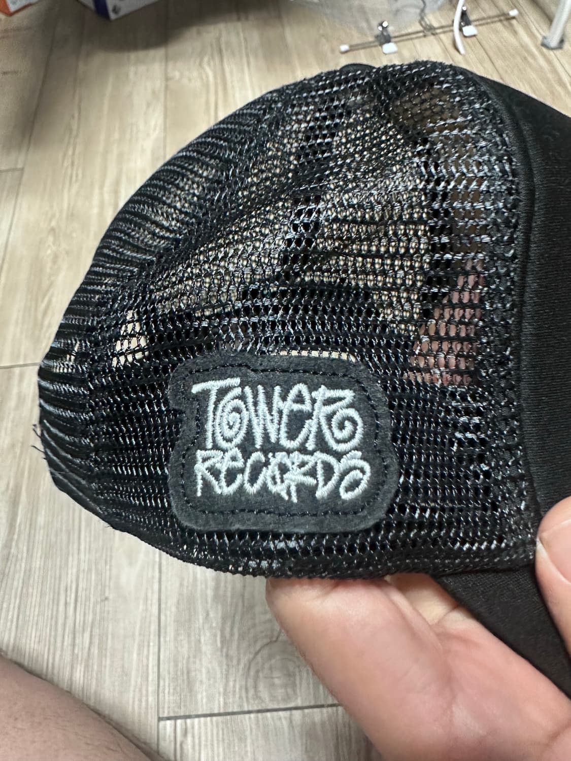 빈티지 스투시 X 타워레코즈 메쉬캡 블랙 상품이미지3