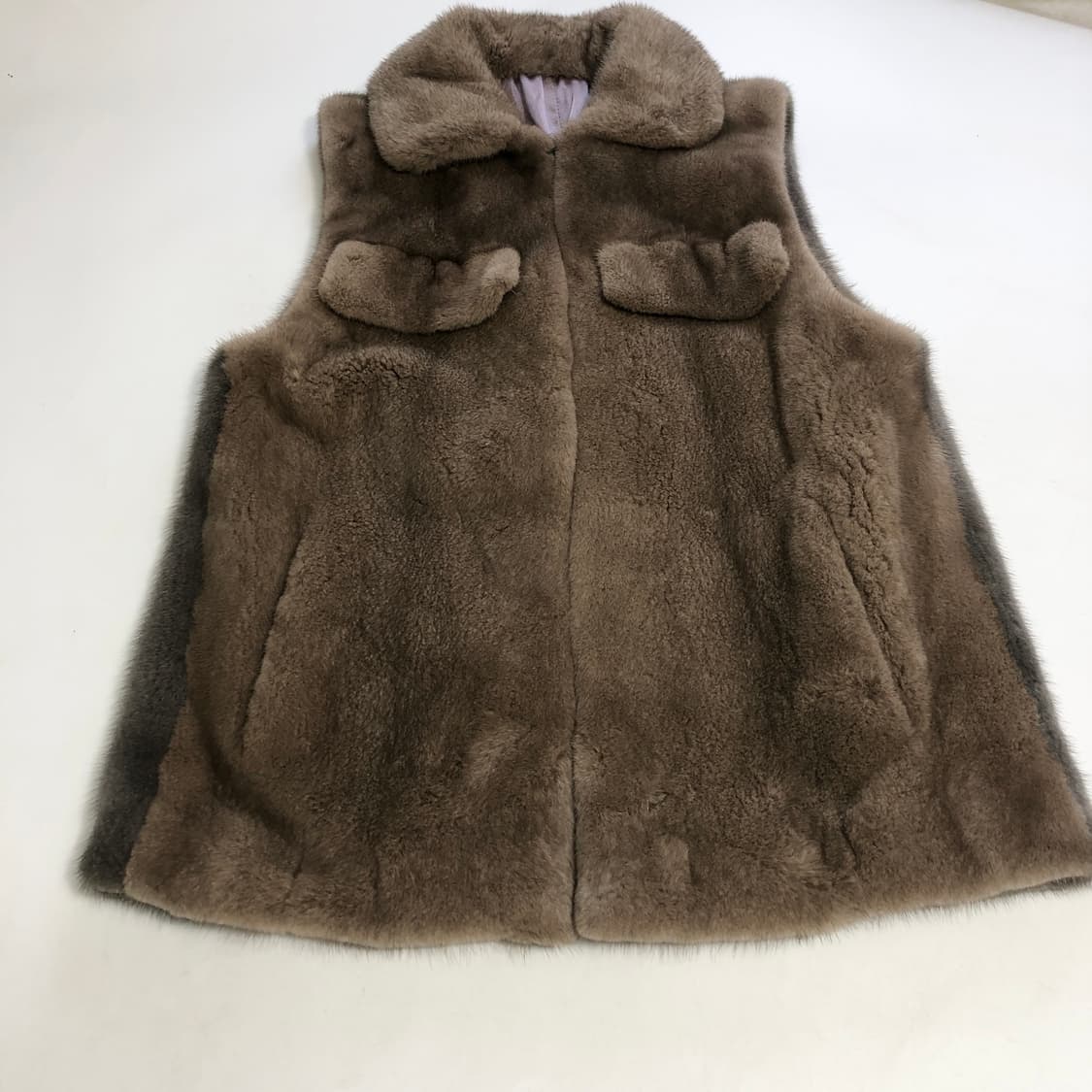 천연 밍크 넥카라 베스트 조끼  상품이미지3