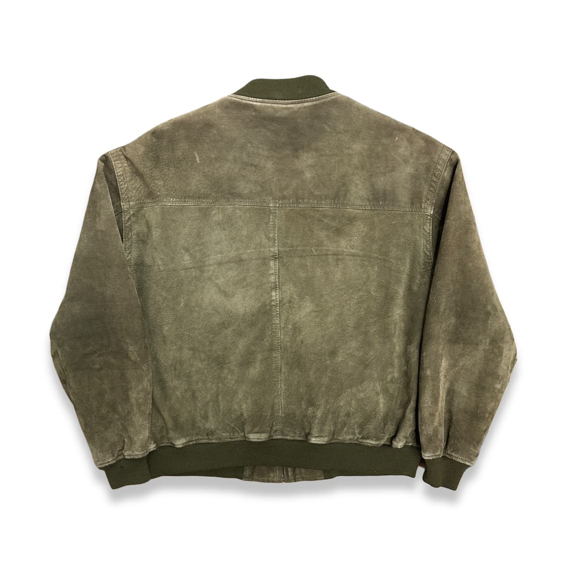 90s GAP 올리브 그린 스웨이드 봄버 자켓 XL 상품이미지2