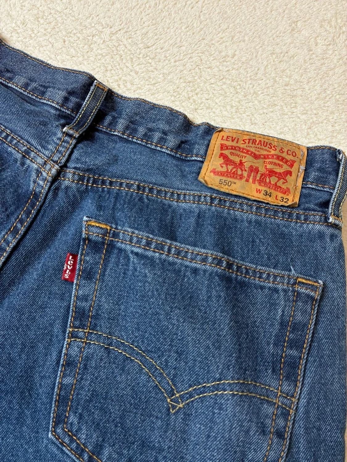 리바이스 550 테이퍼드 핏 데님 팬츠 PN7241 상품이미지7