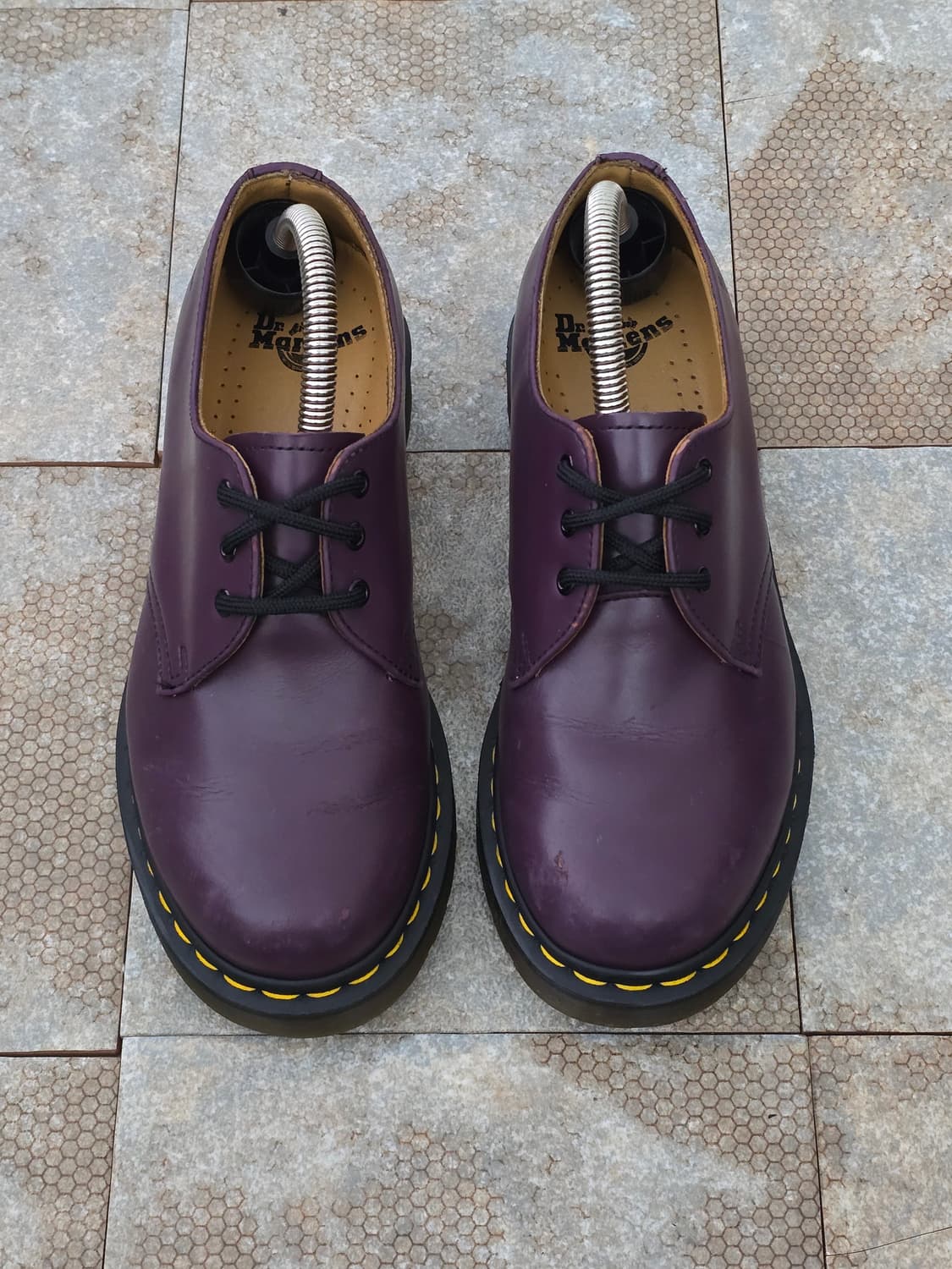(230)닥터마틴 1461 3홀 스무스 퍼플 구두 상품이미지2