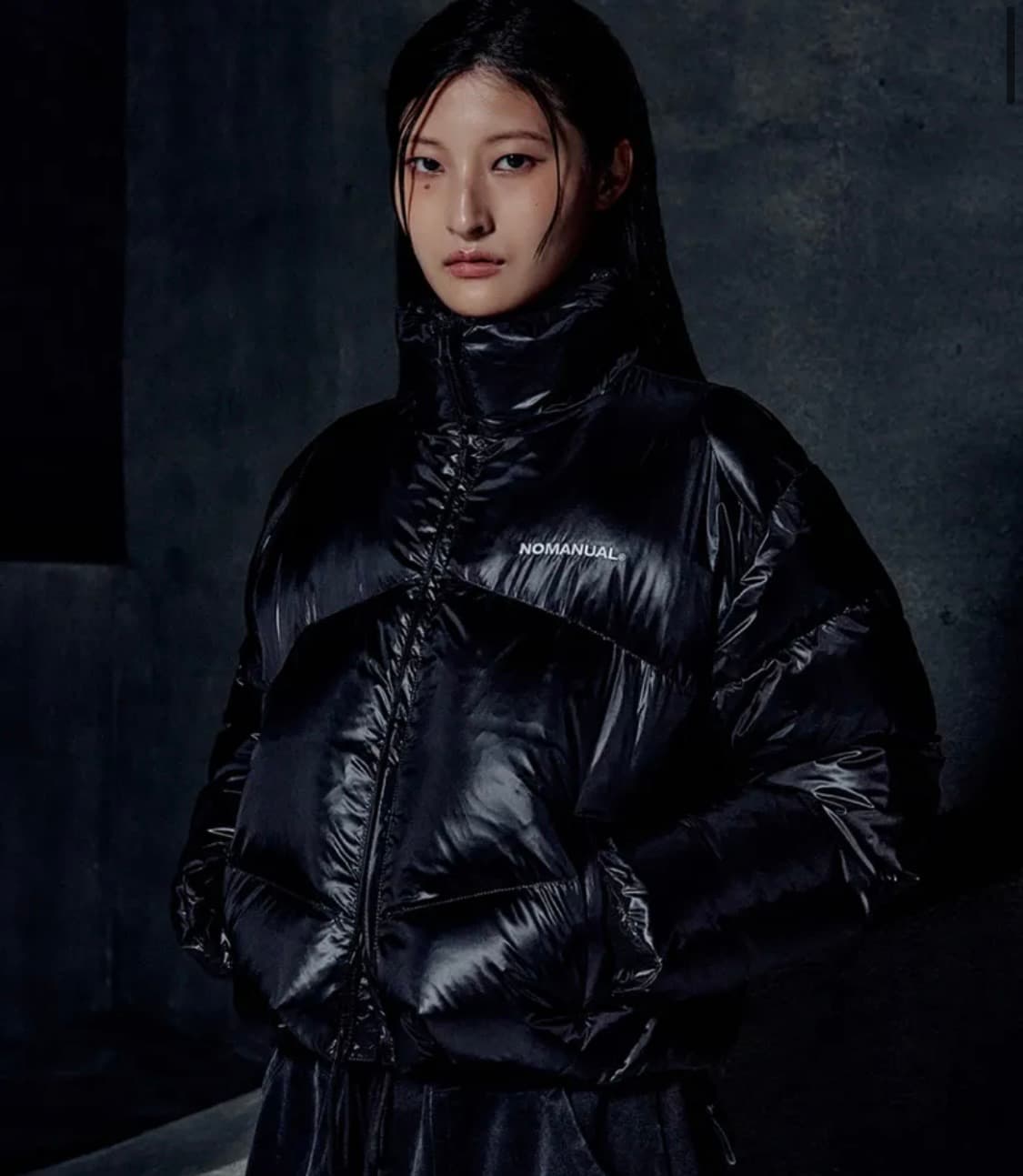 노매뉴얼 덕다운 패딩 블랙  상품이미지10