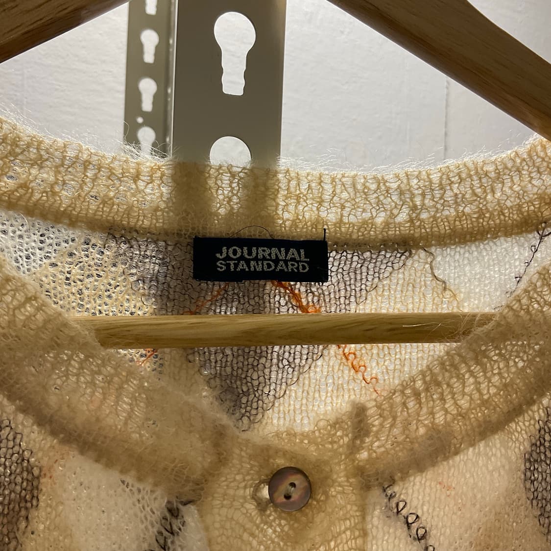 저널 스탠다드 로우게이지 아가일 카라리스 가디건 상품이미지4