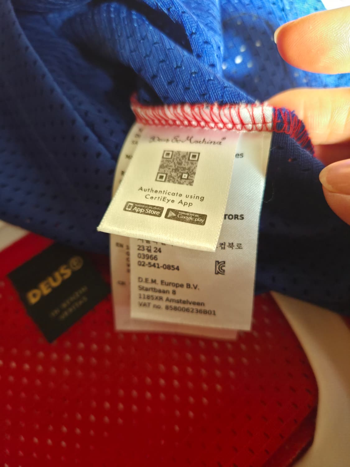 데우스 엑스 마키나 세이버 모토 저지 레드 상품이미지4