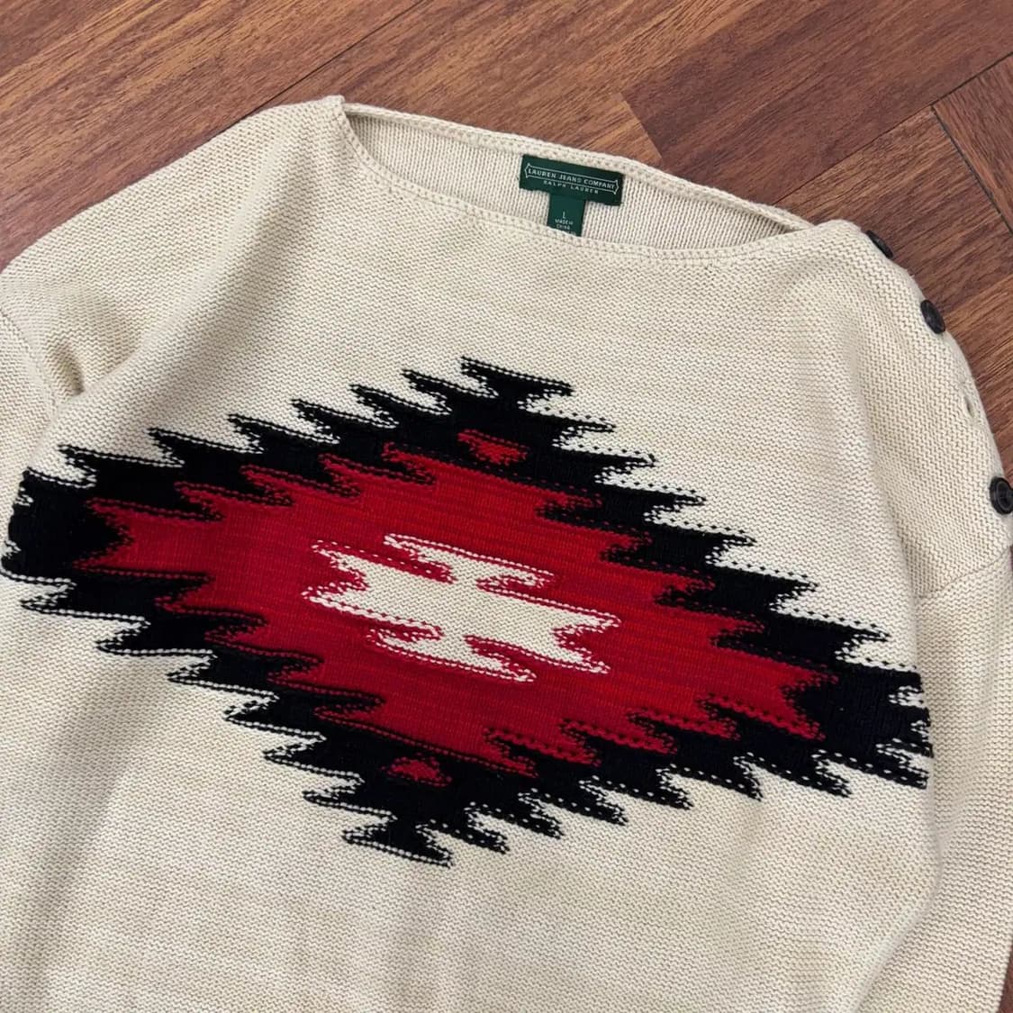 여성용 L(105) 폴로 로렌 진스 랄프로렌 빈티지 숄더 니트  상품이미지2