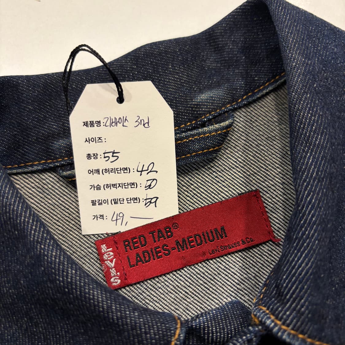 [M] 리바이스 레드탭 레이디스 데님 트러커 자켓 D767 상품이미지4