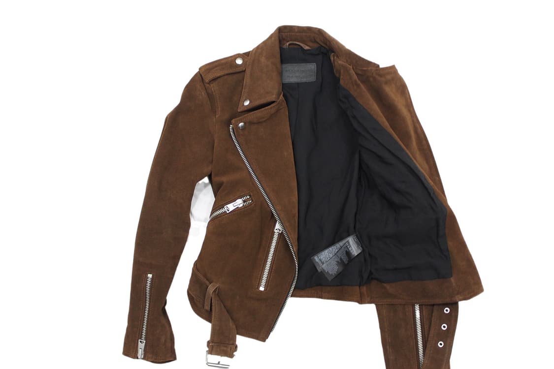AllSaints 올세인츠 카우레더 스웨이드 바이커 자켓 상품이미지1