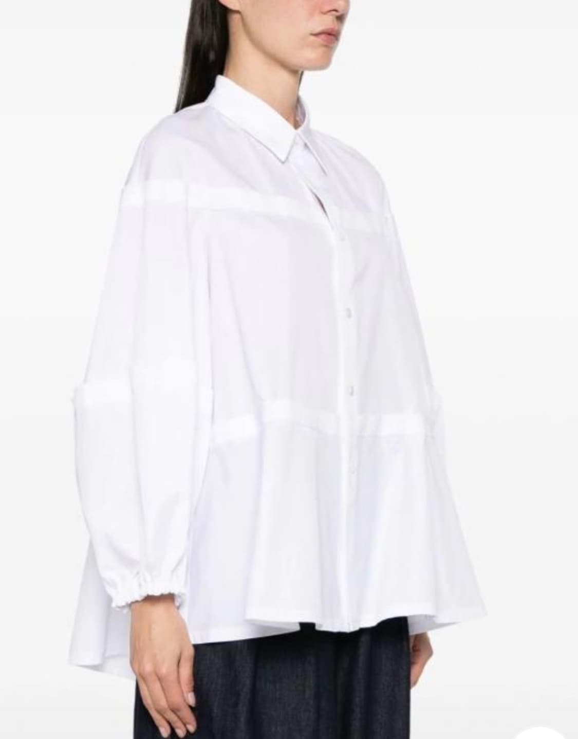 (네고가능)꼼데가르송 꼼데가르송 퍼프 소매 코튼 셔츠 (블랙 S) 상품이미지1