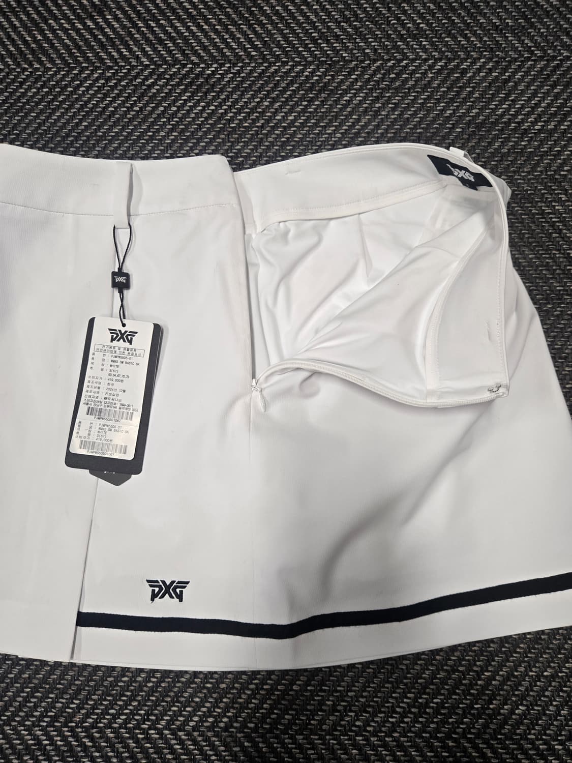 피엑스지 PXG 25ss 화이트 골프 스커트 상품이미지4