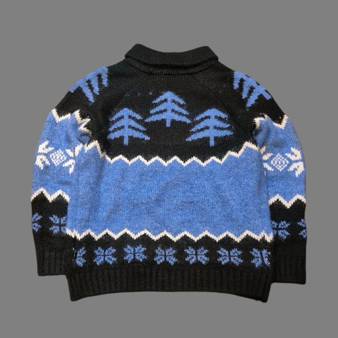 FREE(착샷잇음) 노르딕패턴 모헤어 집업니트  상품이미지2