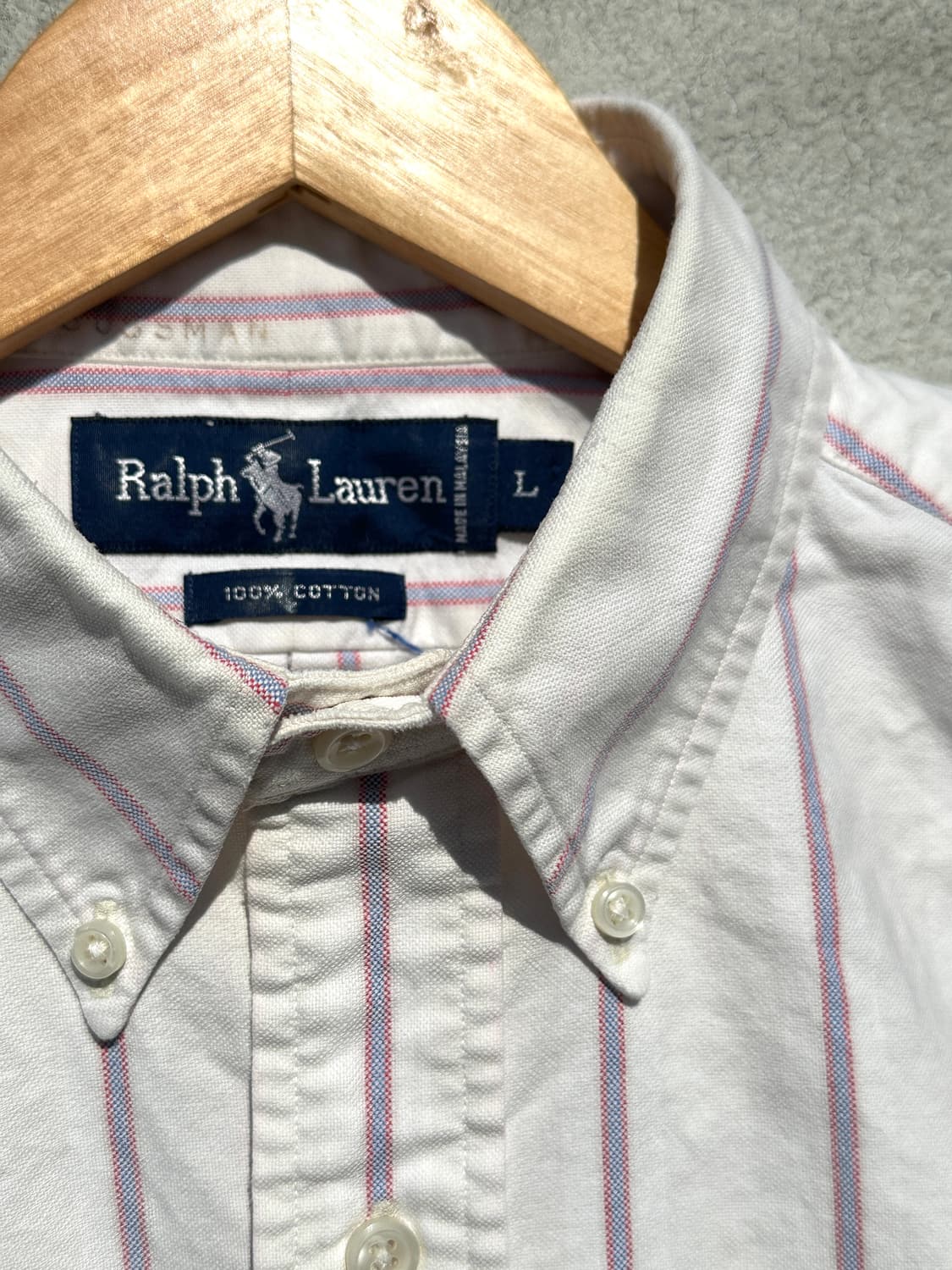 [XL] 폴로 랄프로렌 스트라이프 옥스포드 셔츠 a 상품이미지3
