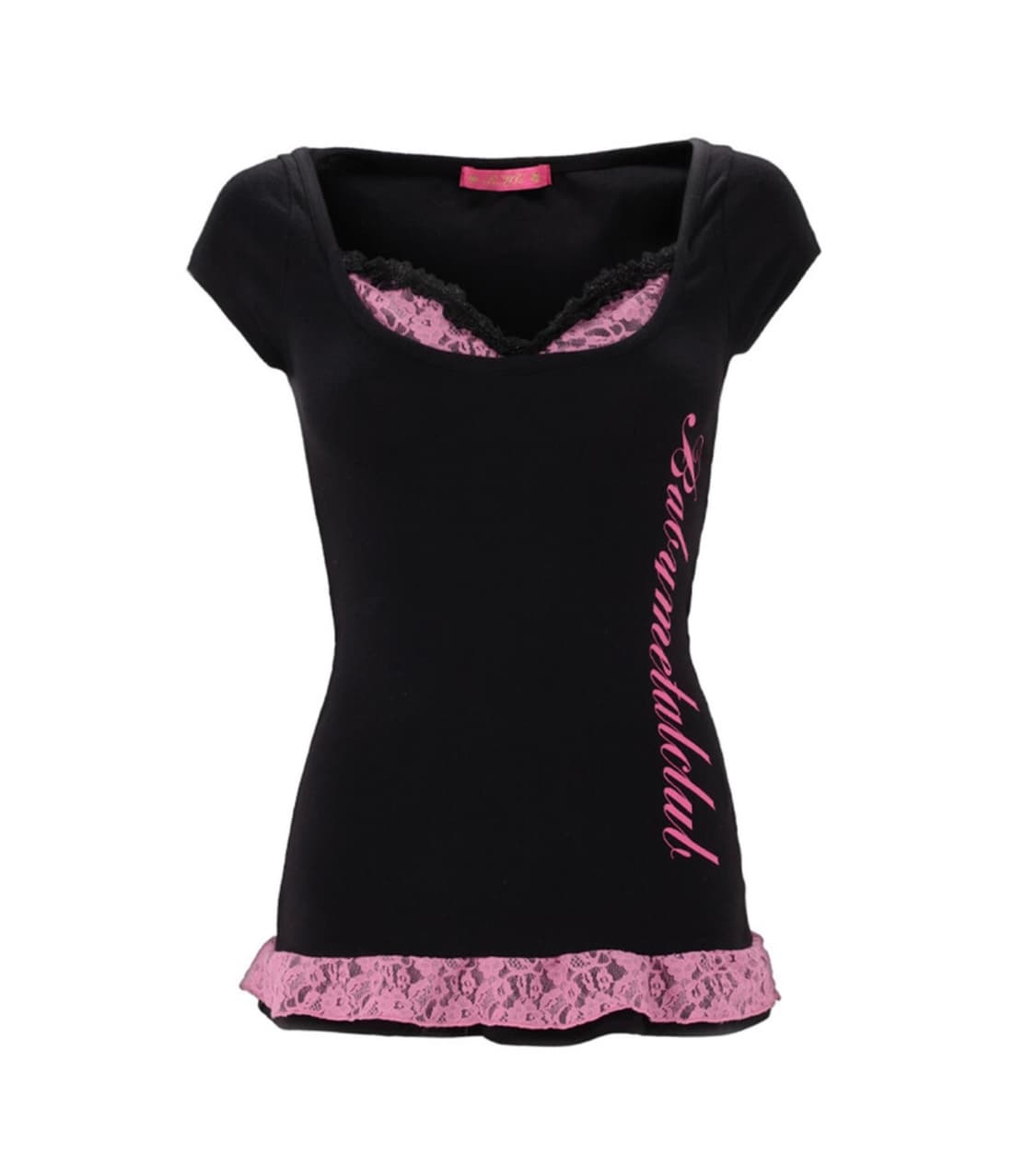 베이비메탈클럽 돌리 프릴 탑 블랙 상품이미지3