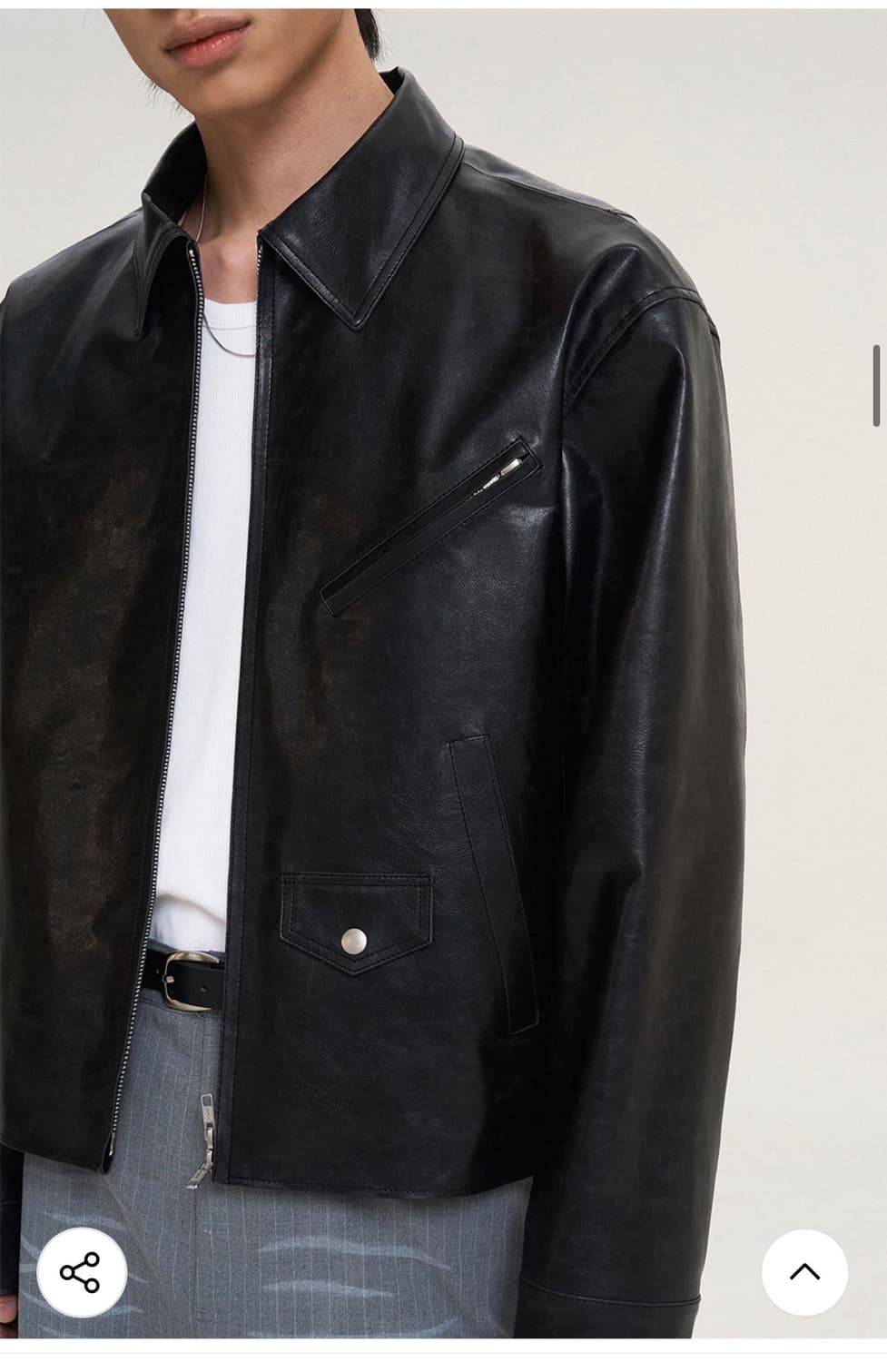 (L) 도프제이슨 파이로 싱글 레더자켓 BLACK 판매 상품이미지8