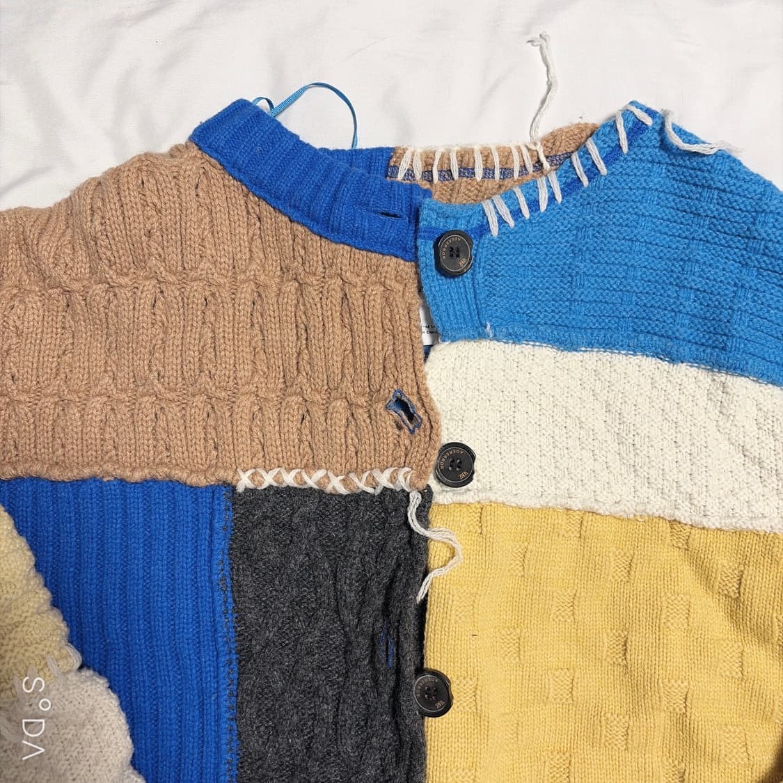 자라 아더에러 패치워크 니트 가디건 상품이미지5