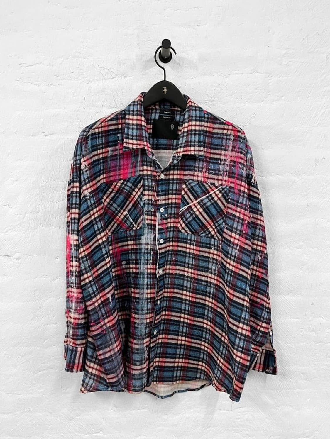 R13 25ss 드롭넥 워크셔츠 L  상품이미지1