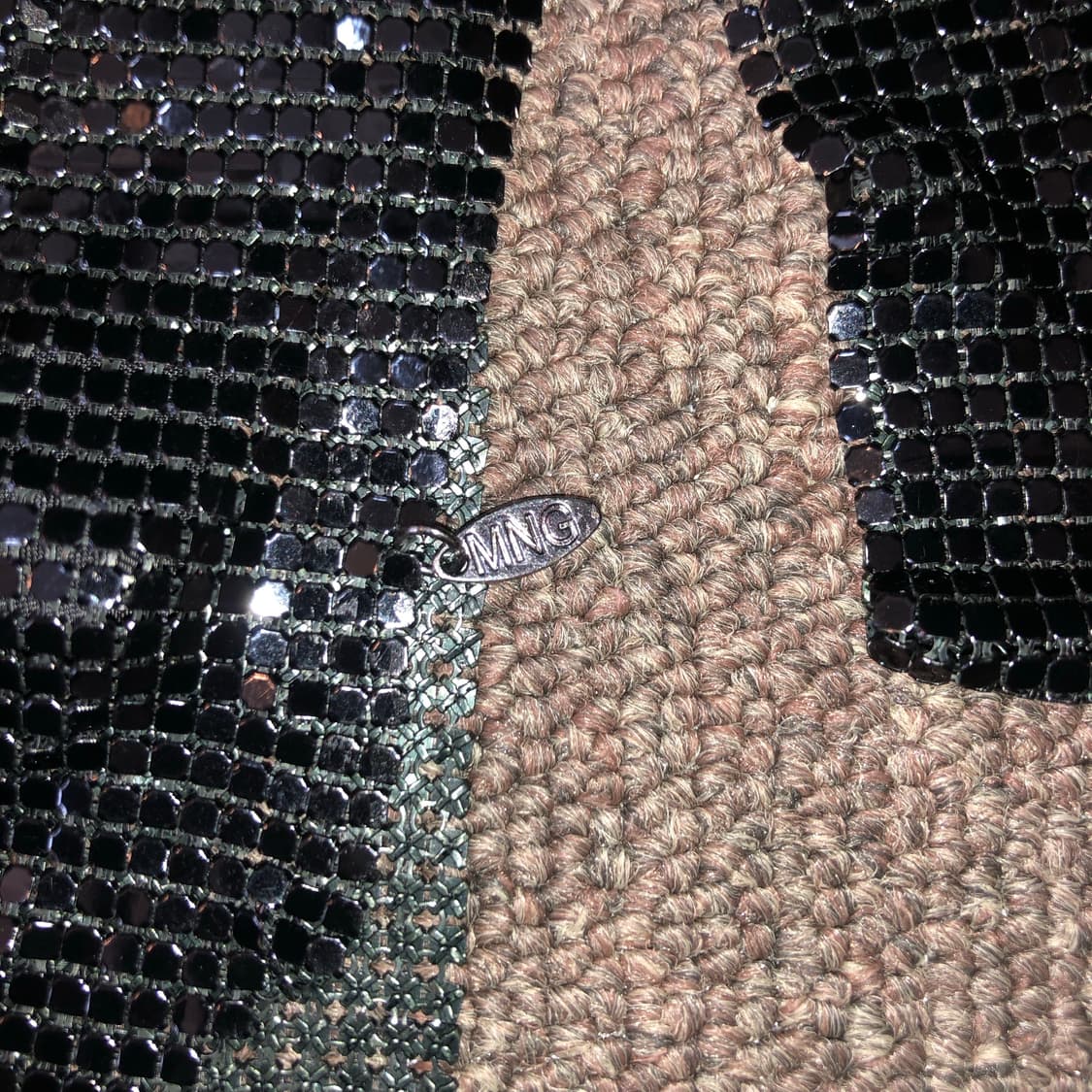 Vintage 💿 MNG black glitter m 상품이미지2