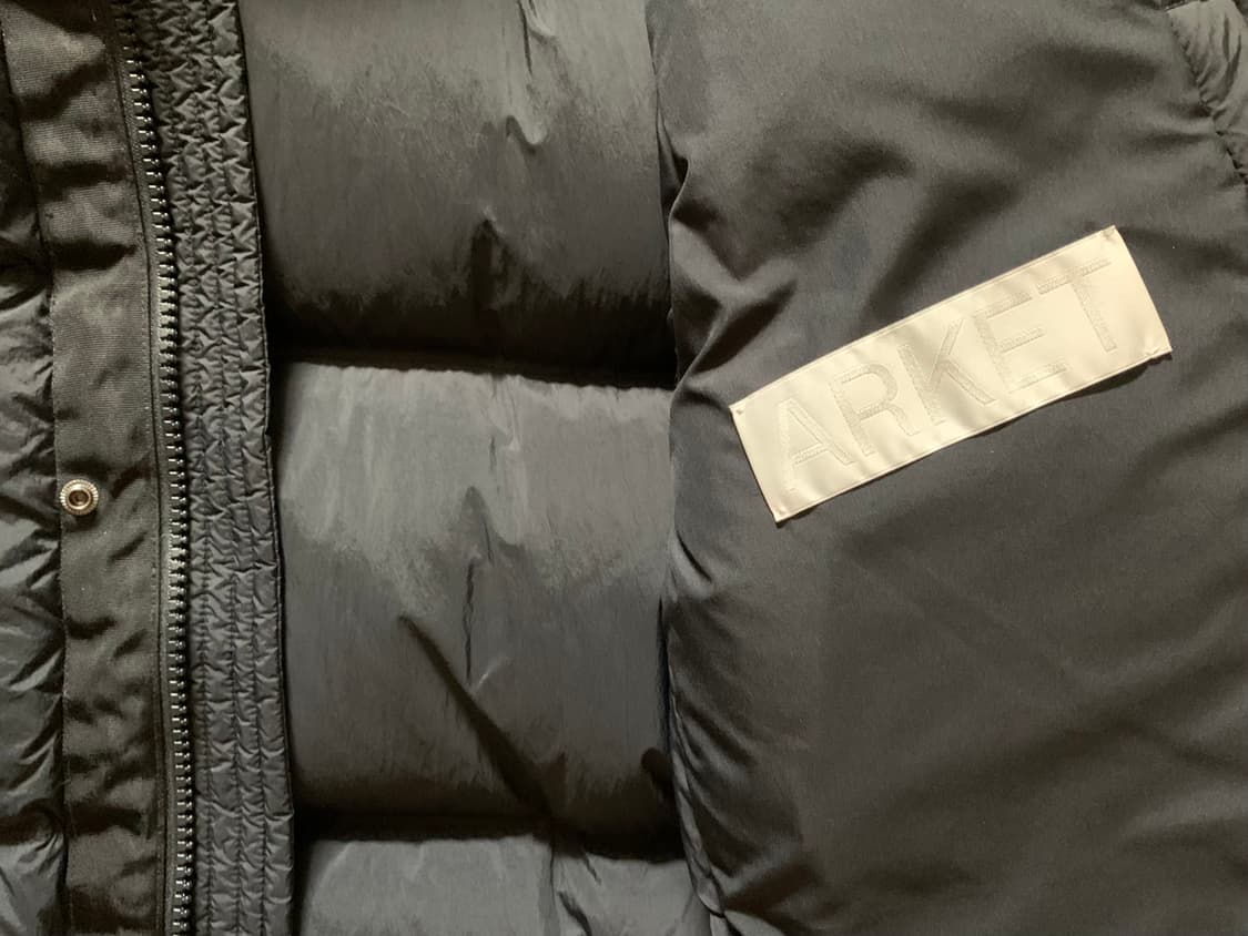 아르켓 다운 롱패딩 블랙 상품이미지8