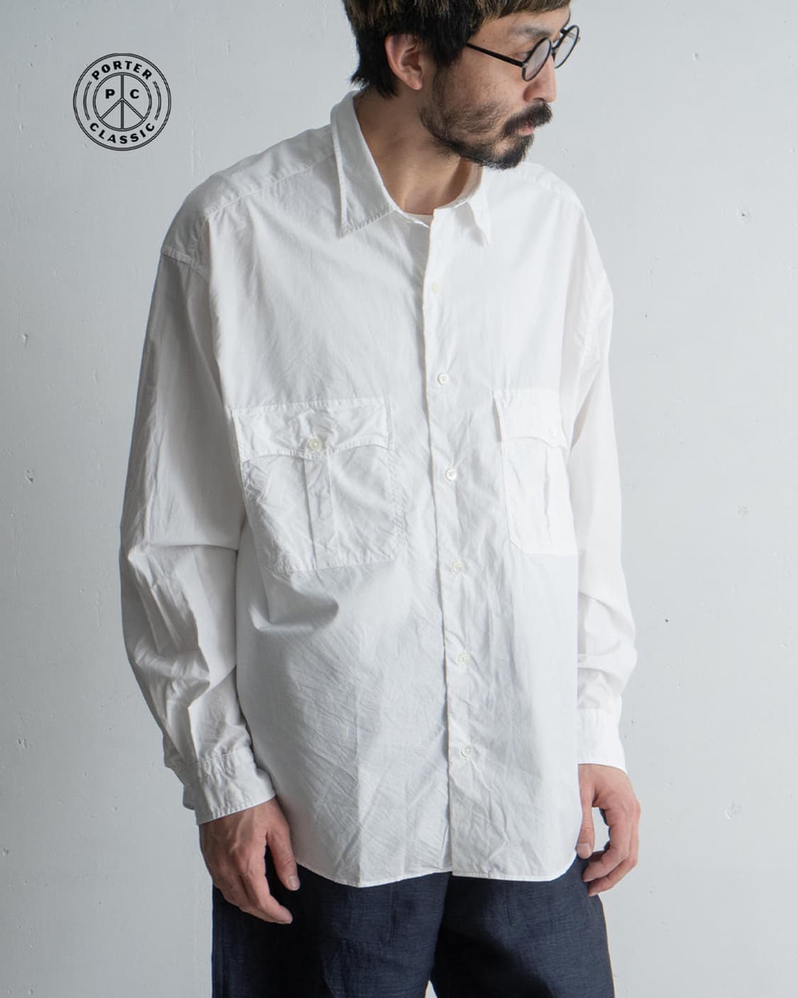 Poter Classic Roll Up Cotton Shirt 상품이미지8