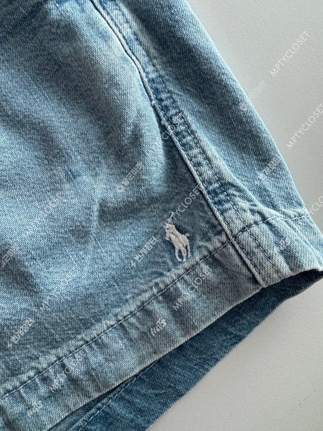 [S] 폴로 랄프로렌 프랩스터 연청 쇼츠 반바지 상품이미지4