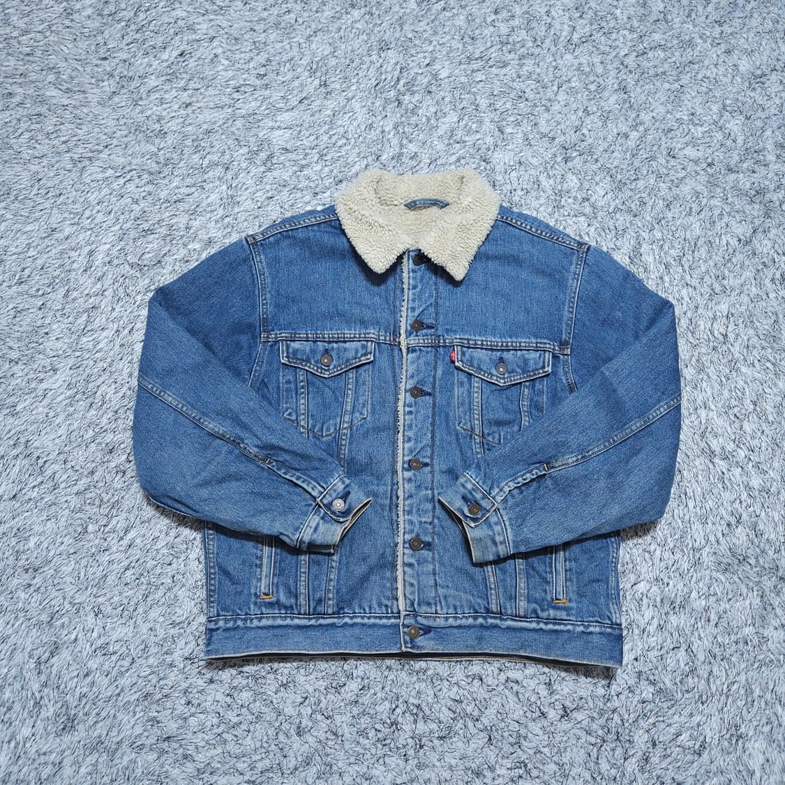 리바이스) L 남자 쉐르파 데님트러커자켓  올드스쿨/ 왕눈이샵 상품이미지1