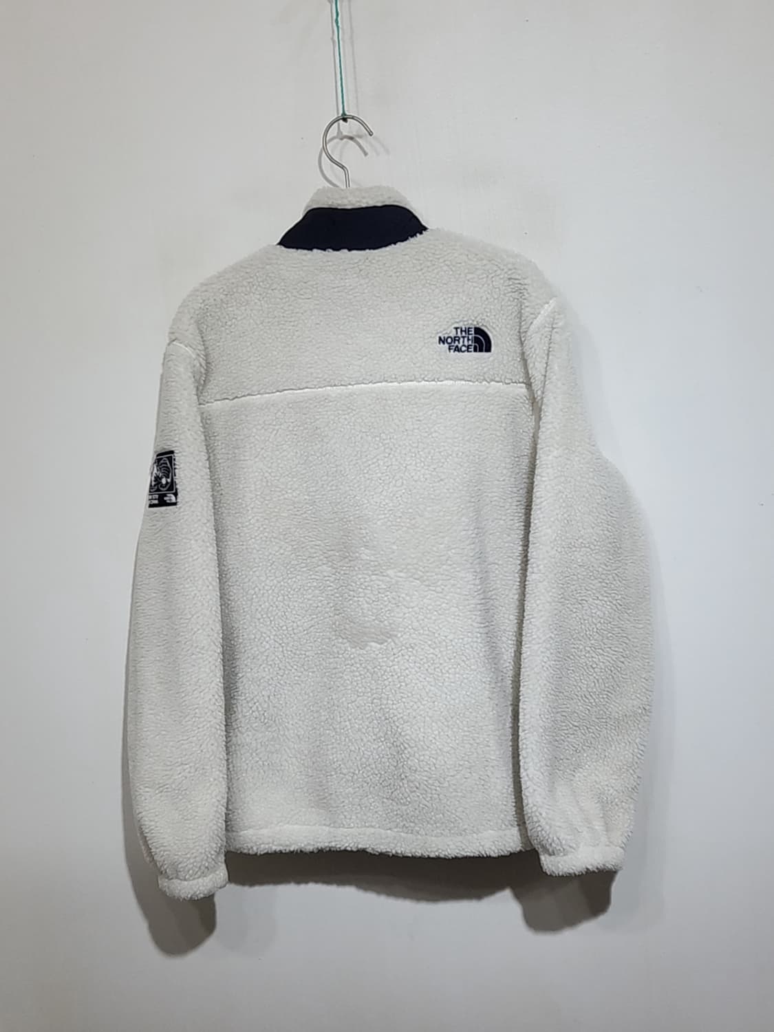 (L) 노스페이스 플리스 점퍼 화이트 뽀글이 후리스 자켓  상품이미지7