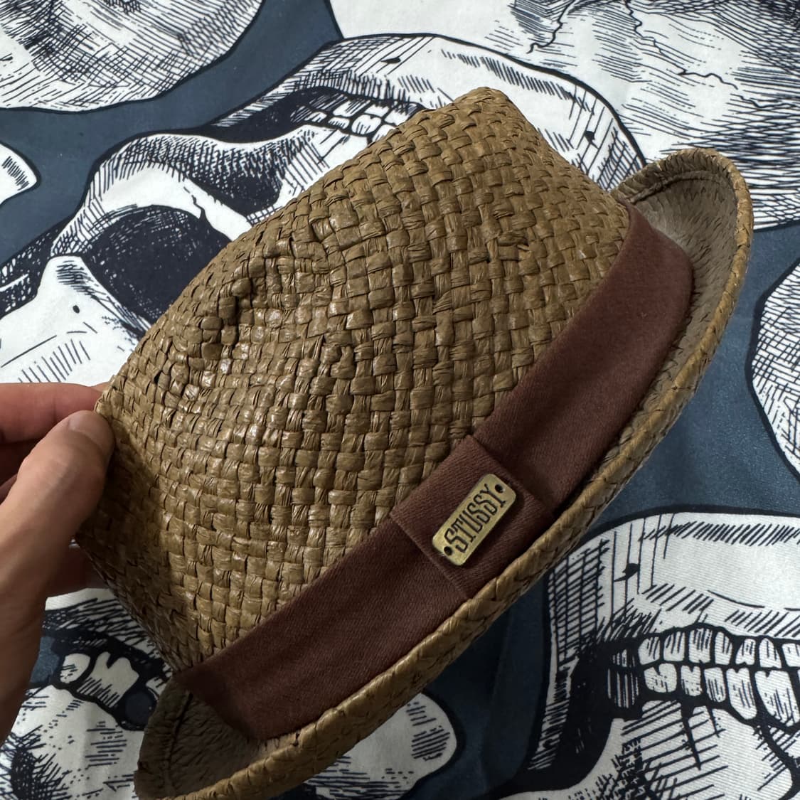 스투시 라피아햇 밀짚모자 페도라 상품이미지2